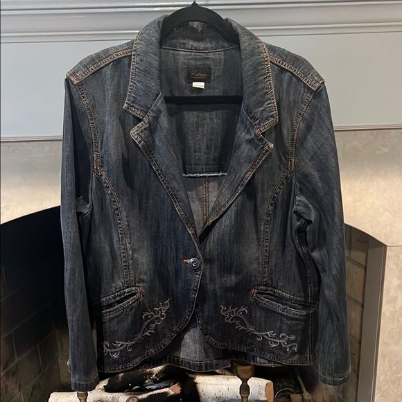 Riders Copper Edition Dark Blue Jean Jacket size XL - Picture 1 of 6